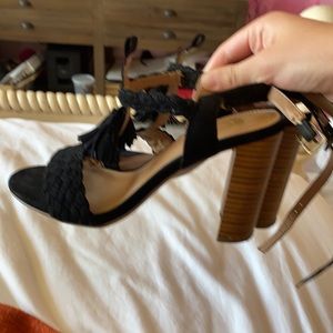 3 and 1/2 in Block Heels Brown and Black